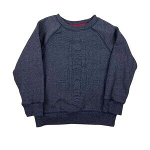 Gymboree Sweatshirt  Boys S (5-6)  Blue Motorcycle Long Sleeve Fleece Top